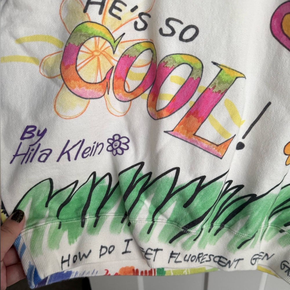 Teddy Fresh Limited Edition “Let It Rain” Graphic Sweatshirt Size Small Kidcore - Picture 4 of 10